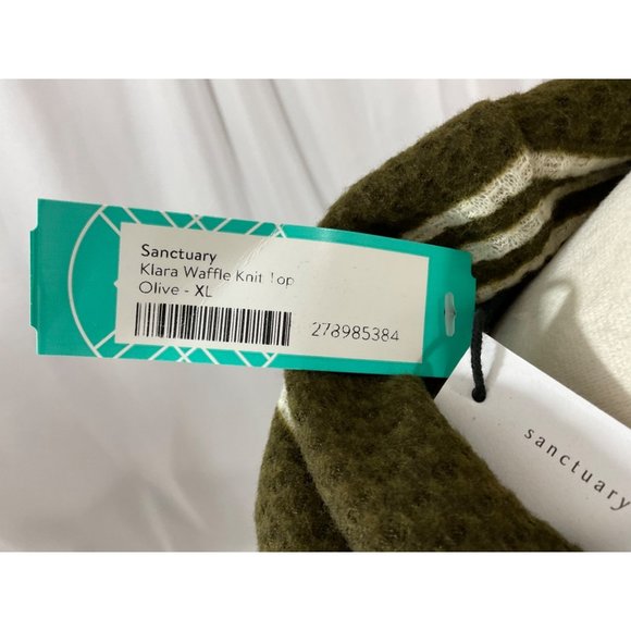 NWT Santuary Klara Waffle Knit Top SZ XL - Picture 7 of 8